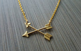 Handmade Brass Arrows Necklace