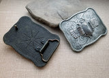 Handmade Oxidized Silver Steampunk Scarab Belt Buckle