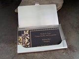 Handmade Silver Brass Steampunk Elephant Business Card Holder