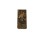 Handmade Oxidized Brass Embossed Rooster Money Clip