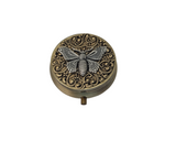 Handmade Antique Bronze Butterfly Pill Box