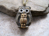 Handmade Mommy And Me Owl Necklace
