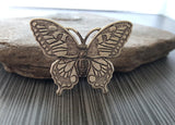 Handmade Oxidized Silver Butterfly Brooch