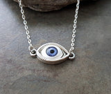Handmade Silver Eyeball Necklace