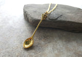 Handmade Royal Golden Spoon Charm Necklace