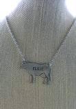 Handmade Elsie The Cow Pendant Necklace