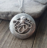 Handmade Octopus Locket Necklace