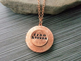 Handmade Rose Gold Pennies From Heaven Locket Necklace