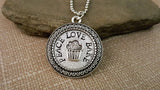 Handmade Hand-Stamped Baker Chef Necklace