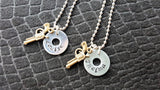 Handmade Hand-Stamped Thelma And Louise Necklace Set Best Friends Jewelry