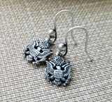 Handmade United States Army Earrings