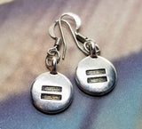Handmade Silver Equal Human Rights Earrings