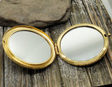 Handmade Victorian Golden Bee Steampunk Compact Mirror
