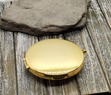 Handmade Victorian Golden Bee Steampunk Compact Mirror