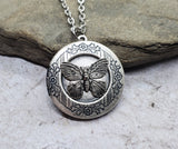 Handmade Butterfly Locket Necklace