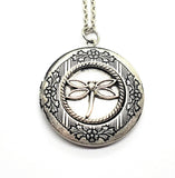Handmade Dragonfly Locket Necklace