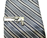 Handmade Silver Gun Pistol Tie Bar Clip