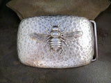 Handmade Silver Steampunk Bee Belt Buckle
