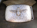 Handmade Silver Steampunk Bee Belt Buckle