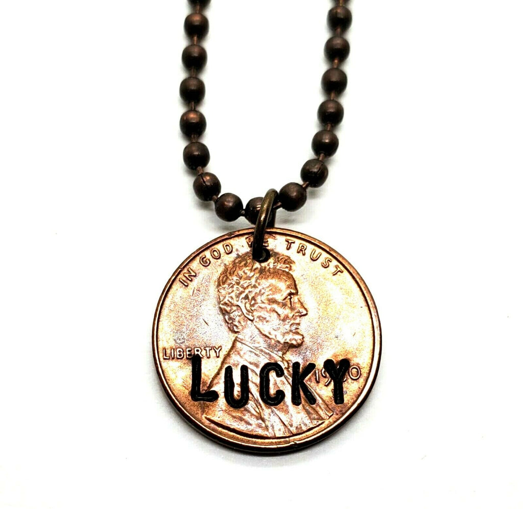 Handmade Hand-Stamped Lucky Penny Necklace