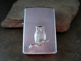 Handmade Silver Stainless Steel Owl Cigarette Lighter