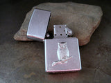 Handmade Silver Stainless Steel Owl Cigarette Lighter