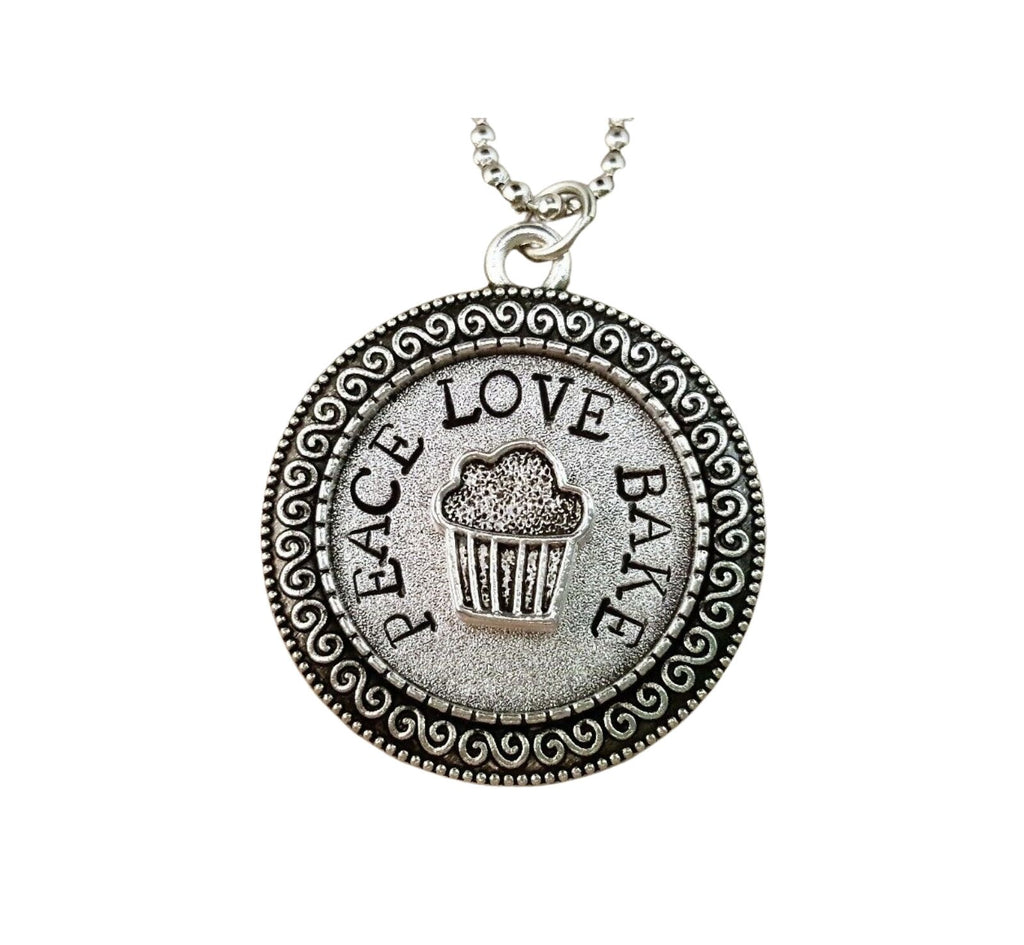 Handmade Hand-Stamped Baker Chef Necklace