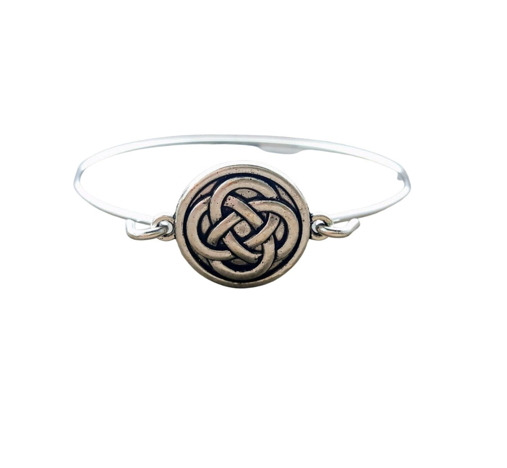 Men's Silver Celtic Trinity Knot Bracelet - CladdaghRings.com
