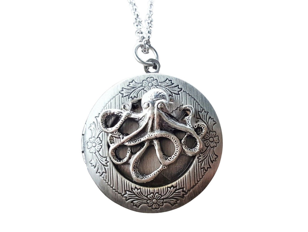 Handmade Octopus Locket Necklace