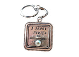 Handmade Hand-Stamped Photographer Necklace Or Keychain