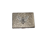 Handmade Antique Silver Embossed Steampunk Butterfly Cigarette Case