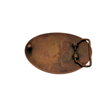 Handmade Oxidized Copper Brass Steampunk Lion Belt Buckle
