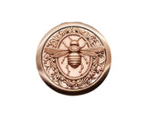Handmade Victorian Oxidized Rose Gold Bee Steampunk Compact Mirror