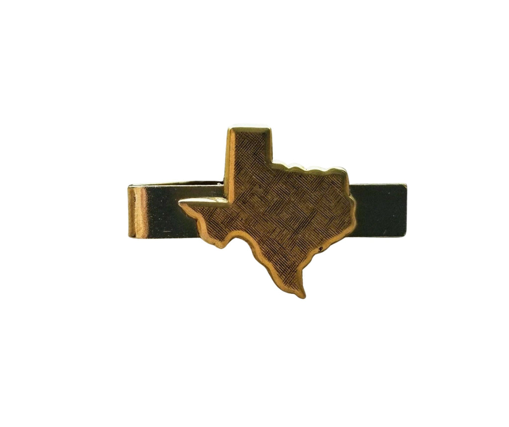 Handmade Gold Texas Tie Clip Tie Bar