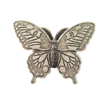 Handmade Oxidized Silver Butterfly Brooch