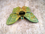 Handmade Verdigris Butterfly Brooch